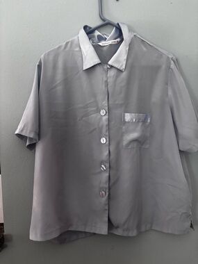 Victoria's Secret Satin Blue Ice -2 piece Set Pajamas super comfy